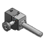 STLX35 - Post Locating Stages - Dovetail Groove - Single Axis Slide with Shaft