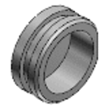 KJRUBC - Buchsen für Prüfeinrichtungen, für Kunststoffplatten - dünnwandige ovale Ausführung