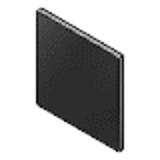 GLKF, GLKH, GLKK - Plaques de verre carrées - Type sélectionnable