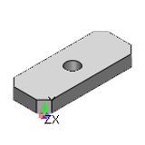 HFMCA - 6面フライス 取付板・ブラケット - 外径寸法フリー指定タイプ - - HFMCA -