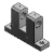 HGBPBT,HGBPMT,HGBPST - Hinge Bases - Concave U-Shaped Type - W/H Dimension Configurable Type