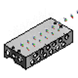 MSSY, MSSYB - 電磁弁-5ポートベース配管形電磁弁