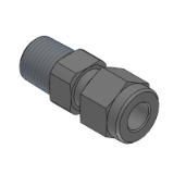 SL-FENL, SH-FENL, SL-FECT, SH-FECT - Precision Cleaning Fluororesin Couplings - Male Connectors - Bore-through Connectors