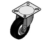 C-CTCJ - Roulettes-Charge moyenne, matériau de roue : caoutchouc synthétique