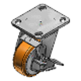 C-CTHS - Roulettes-Charge lourde, matériau de roue : uréthane