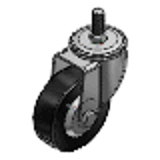 C-CTMJ - Roulettes à visser - Charge moyenne, matériau de roue : caoutchouc synthétique