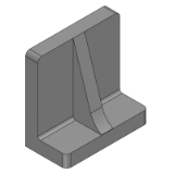 AIKFB - Piastre angolari di precisione - In alluminio (Senza fori)