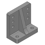 SL-AIKK, SH-AIKK, SHD-AIKK - (Precision Cleaning) Angle Plates - Cast Aluminum Alloy - Through Holes and Dowel Holes