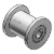 RORPOWF, RORPHWF, RORPEWF, RORPJWF, RORMCWF - Plastic Roller -Milled/Double Flanged-