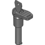 PDKLS - Ball Lock Pin with L-Handle - Key Lock type