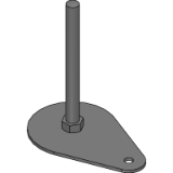 FEAML-D0-S - Leveling Adjuster with External Hexagon at the Bottom - for use with Anchor Bolt