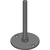 FUAML-B0-S - Leveling Adjuster with External Hexagon at the Bottom - for use with Anchor Bolt