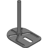 FYAMS-E0-S - Leveling Adjuster with External Hexagon at the Bottom - for use with Anchor Bolt