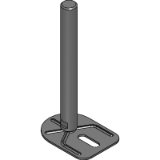 FYAMS-E0-T - Leveling Adjuster with Wrench Flat at the Bottom - for use with Anchor Bolt