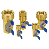 TSP CUPLA with Ball Valve, Body Material Brass