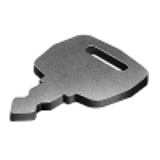 AT4079 - Flat Metal for Right Angle Mid-board Mounting (Process Sealed Keylocks only)