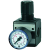 Precision pressure regulators incl. pressure gauge