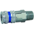 Quick disconnect couplings DN 10, galvanised steel / brass, robust type, male