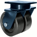 Dual Wheel Casters (600 to 40,000 lbs. Capacity)