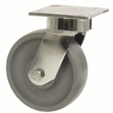 S65 Stainless Steel Casters - Kingpinless Design