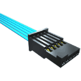 SFSST Series - SFSST Series - .050" Tiger Eye™ Single Row Discrete Wire Teflon® Cable Assembly, Socket