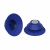 Bellows suction cup (round) for very dynamic handling of smooth and oily workpieces - SAB 125 NBR-60 G3/8-IG