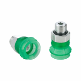 Bellows suction cup (round) for very uneven workpieces