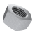 DIN 934 (ISO 4032) - FN 4741 - Aluminium, blank - Hexagon nuts