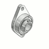 AYF 502 602 - Oval flanged ball bearing units, for high temperature applications