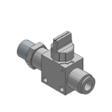 VHK2 - Finger Valve Standard Type/1(P): Male Thread, 2 (A): One-touch Fitting
