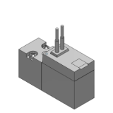 SY100 - Montaje en placa base / Electroválvulas de 3 vías / Sellado elástico