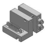 VV100-10F - Electroválvula de 3 vías / Tipo plug-in / Multiconector sub-D