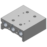 SS5X3-20 - Body ported bar manifold/individual wiring
