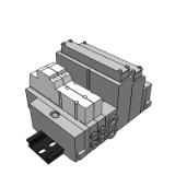 【Discontinued Product】: SS5Y3-45T1 - Base Mounted Manifold Assembly Stacking Type/DIN Rail Mounted/Plug-in: This product has been discontinued.