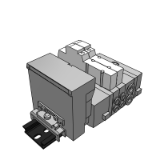 SS5Y3-45S - Base Mounted Manifold Assembly Stacking Type/DIN Rail Mounted/EX122 Integrated-type (For Output) Serial Transmission System
