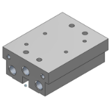 VV5FS1-30 - Electroválvula de 5 vías / Montaje individual / Modelo de base para montaje en bloque / Tipo 30