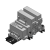 VV5Q11-SB - Base Mounted Plug-in Manifold: For EX510 Gateway-type Serial Transmission System