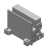 VV5Q21-SD - Montaje en placa base / Bloque tipo plug-in: Para sistema de transmisión en serie de tipo integrado (I/O) EX240