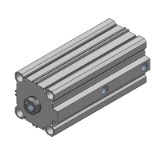MK2T - Rotary Clamp Cylinders: Double Guide Type