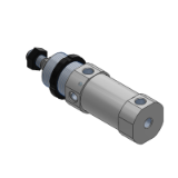 C75K/CD75K - Air Cylinder: Non-rotating Rod Double Acting, Single Rod