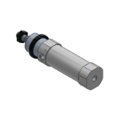 C75K_S/CD75K_S - Air Cylinder: Non-rotating Rod Single Acting, Spring Return/Extend
