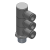 KQ2VT - Triple Universal Male Elbow (Sealant)