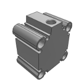 CQ2S-Z/CDQ2S-Z - 薄型气缸/标准型:单作用 弹簧伸出 缩回