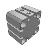 CQS/CDQS - Compact Cylinder:Standard Type Double Acting,Single Rod