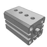 CQS/CDQS-XC10 - Dual Stroke Cylinder/Double Rod Type