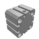 CQS/CDQS - 薄形气缸: 标准型/单杆单作用
