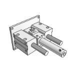 MLGC - Guide Cylinder:Built-in Fine Lock Cylinder Compact Type