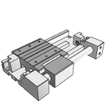 CY1F - Magnetically Coupled Rodless Cylinder Low Profile Guide Type