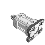 CBA2/CDBA2 - 气缸/标准型: 端锁气缸