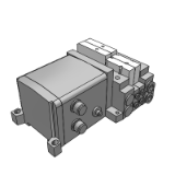 SS5V1-EX250 - 타이로드 베이스: EX250 일체형(입출력대응) 시리얼 전송 시스템